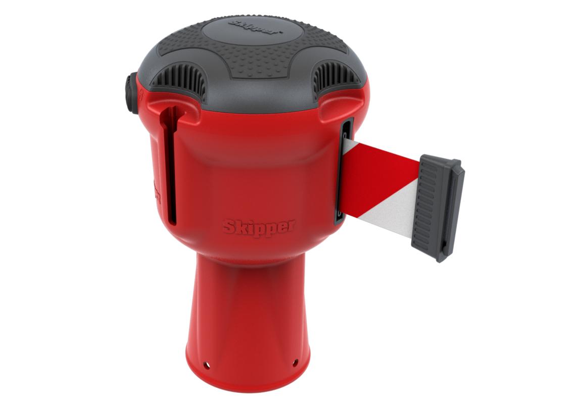 SKIPPER™ RED RETRACTABLE FLAGGING TAPE